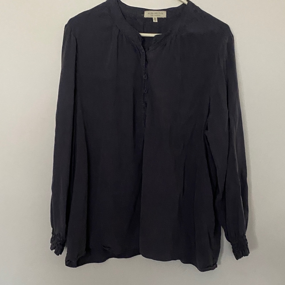 Dark gray Button-Up Blouse